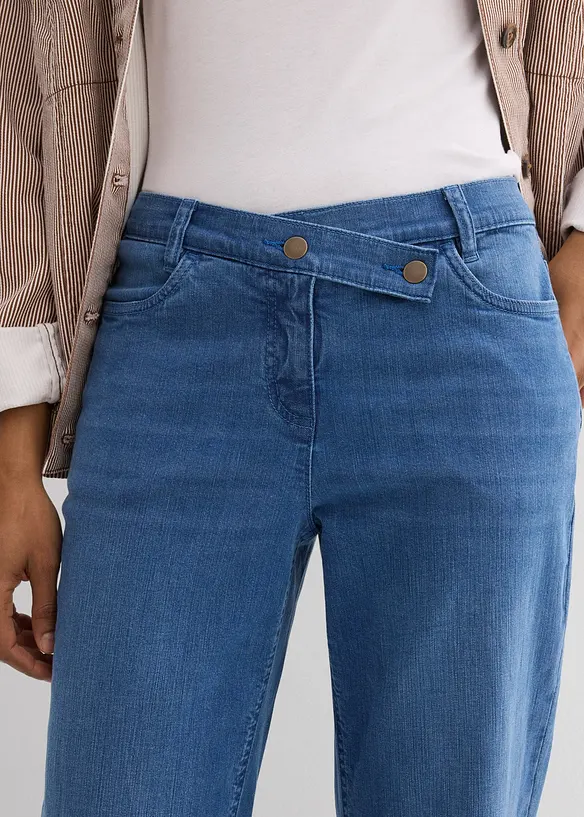 Jean loose taille mi-haute, coupe droite, bonprix