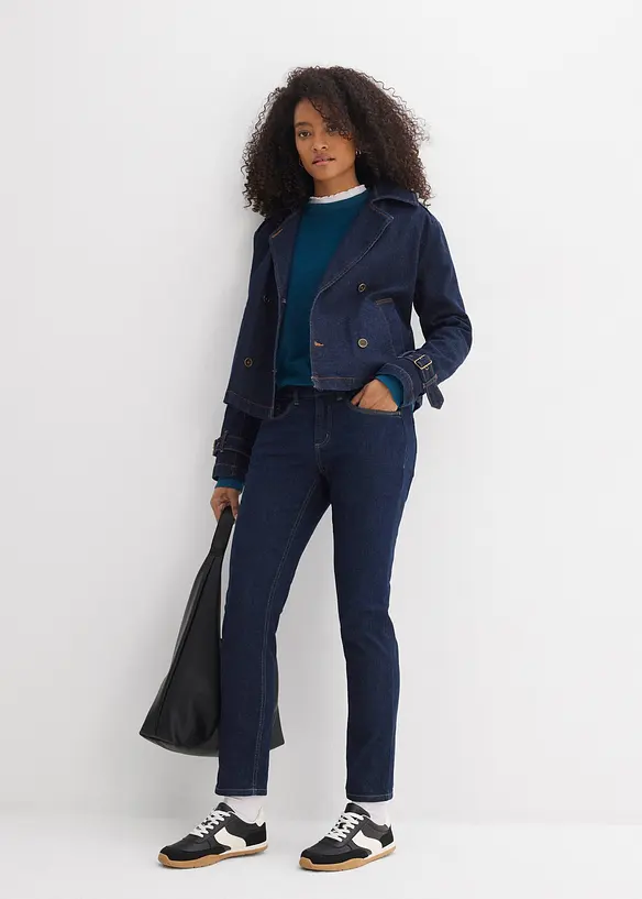 Jean slim taille mi-haute, bonprix