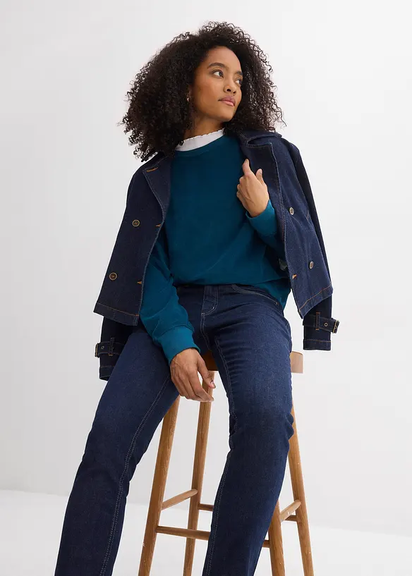 Jean slim taille mi-haute, bonprix