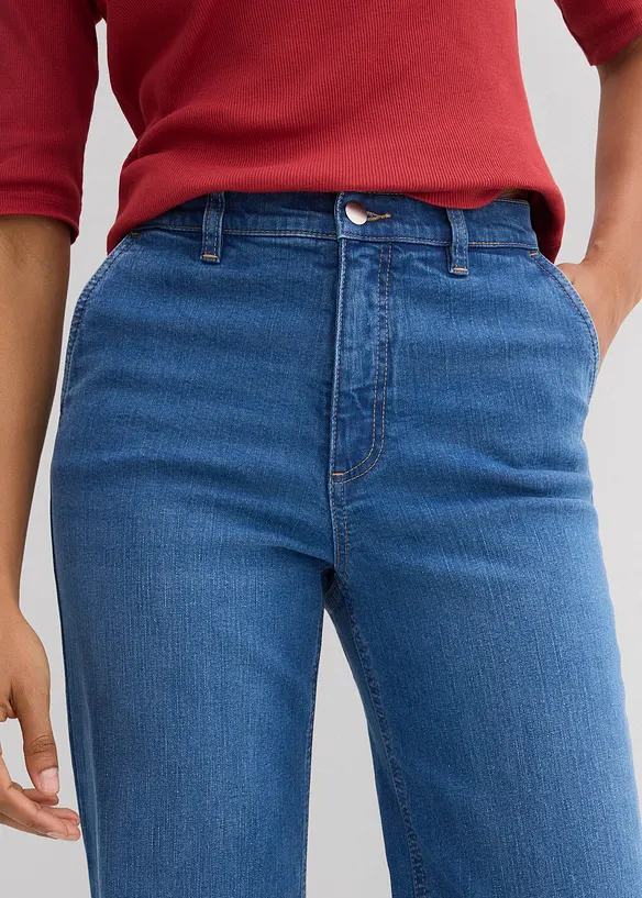 Jean large taille haute, bonprix