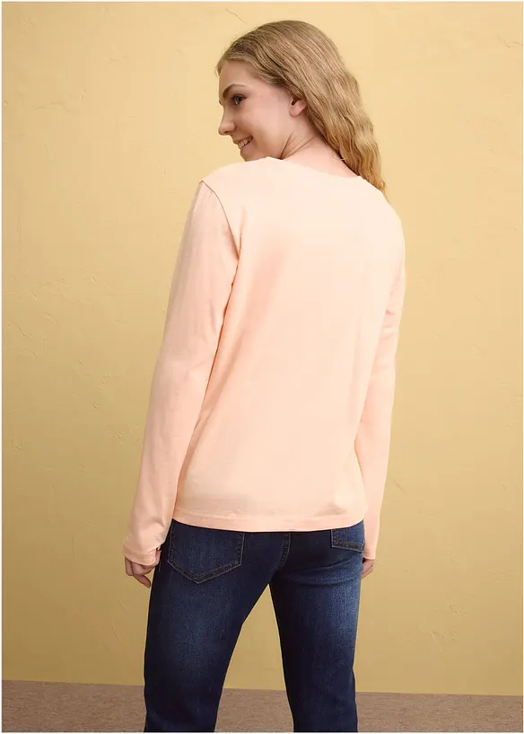 T-shirts manches longues 100% coton, bonprix