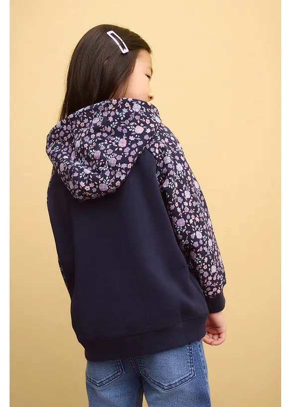 Sweat zipp&eacute; &agrave; capuche 100% coton, bonprix