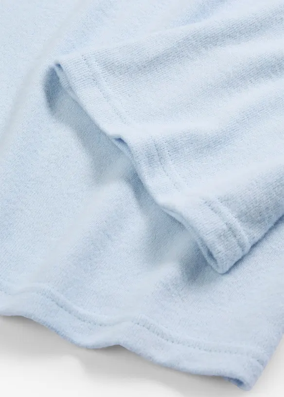 T-shirt manches longues doux en viscose m&eacute;lang&eacute;e, bonprix