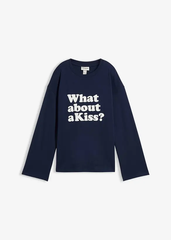 T-shirt manches longues en coton &eacute;pais, bonprix