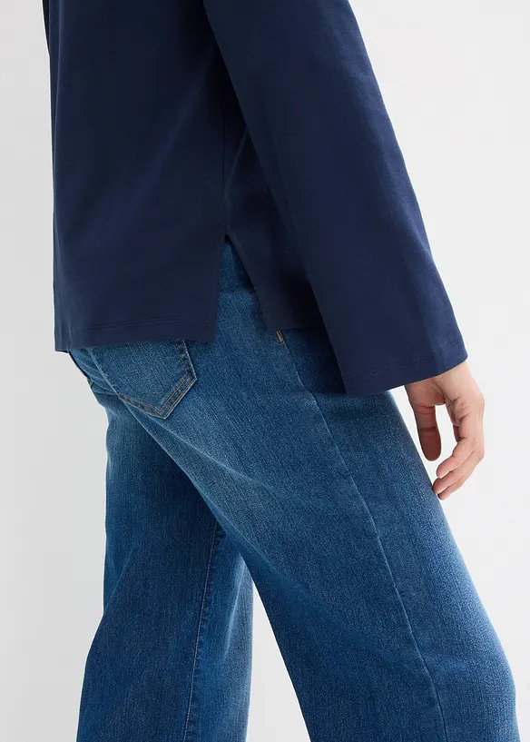 T-shirt manches longues en coton &eacute;pais, bonprix