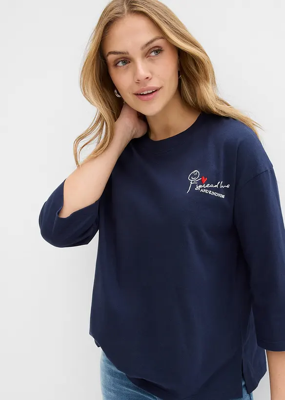 T-shirt boxy 100% coton, bonprix