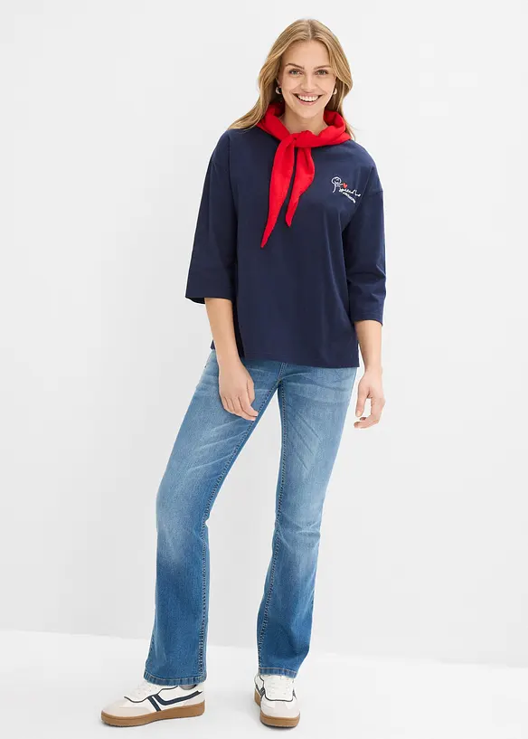 T-shirt boxy 100% coton, bonprix