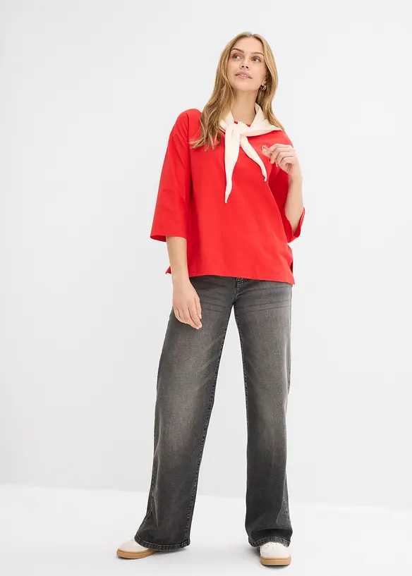 T-shirt boxy 100% coton, bonprix