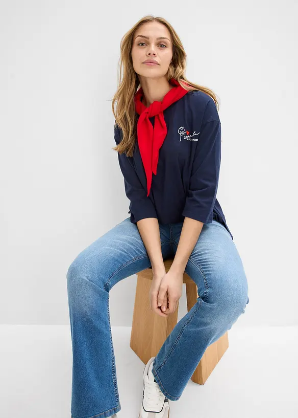 T-shirt boxy 100% coton, bonprix