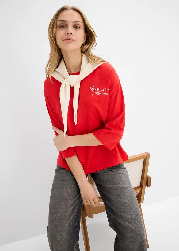 T-shirt boxy 100% coton, bonprix