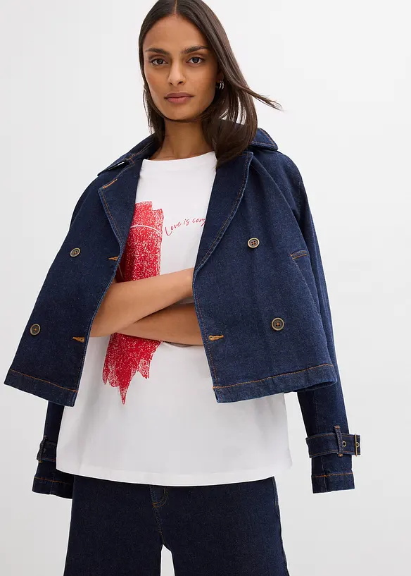 T-shirt oversize en coton extensible, bonprix