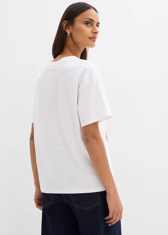 T-shirt oversize en coton extensible, bonprix