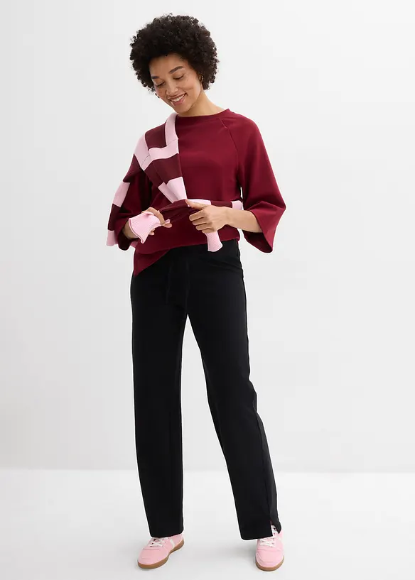 Pantalon de jogging large 100% coton, bonprix