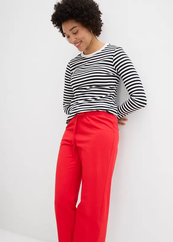 Pantalon de jogging large 100% coton, bonprix