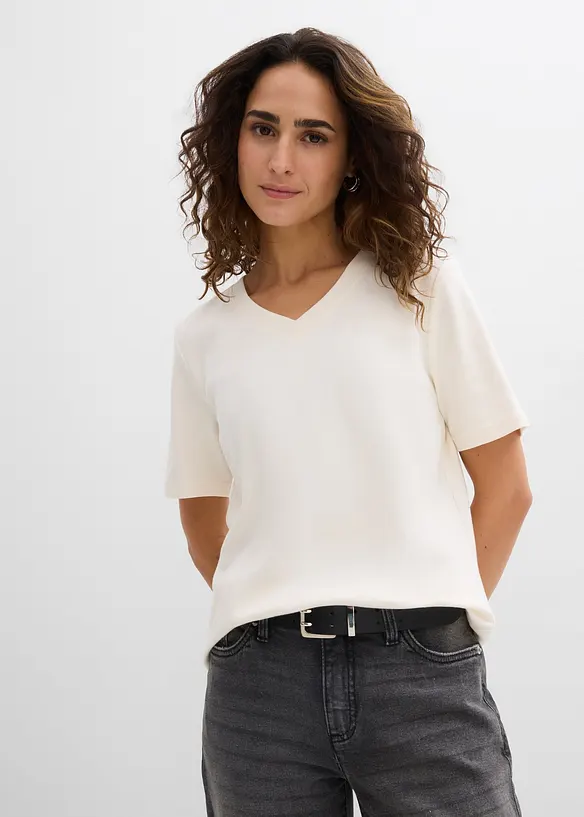 Lot de 2&nbsp;T-shirts en jersey &eacute;pais 100% coton, bonprix