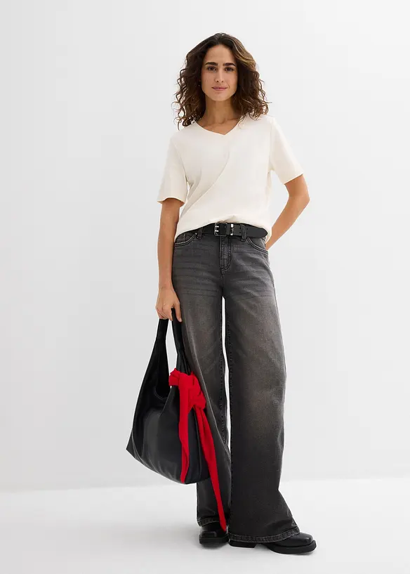 Lot de 2&nbsp;T-shirts en jersey &eacute;pais 100% coton, bonprix