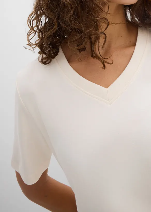 Lot de 2&nbsp;T-shirts en jersey &eacute;pais 100% coton, bonprix