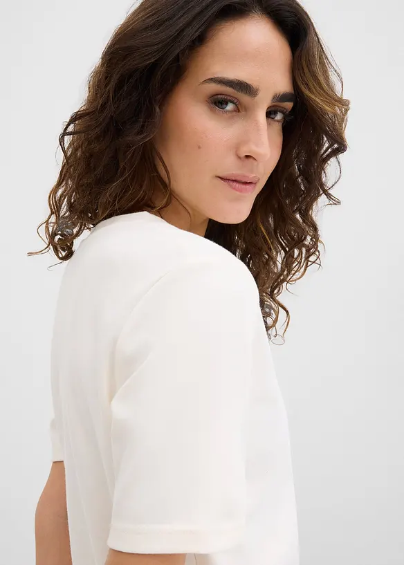 Lot de 2&nbsp;T-shirts en jersey &eacute;pais 100% coton, bonprix