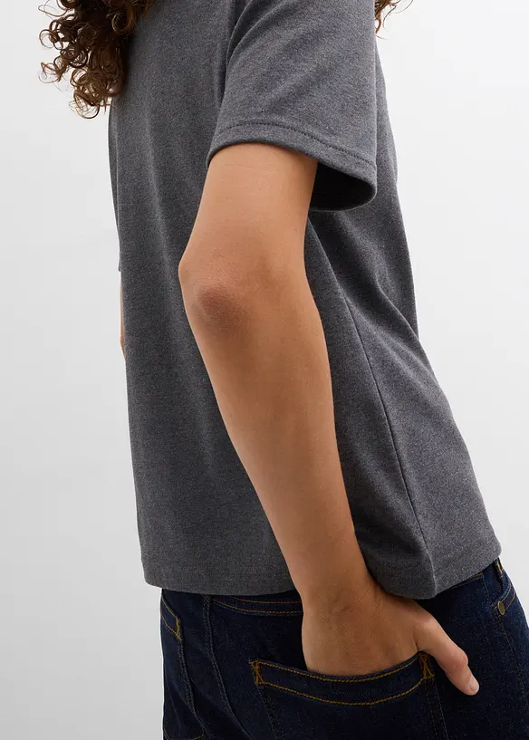 Lot de 2 T-shirts &eacute;pais en jersey 100% coton, bonprix