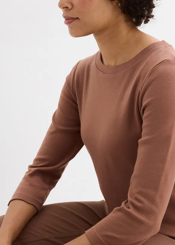 Lot de 3 T-shirts en jersey coton &eacute;pais, bonprix