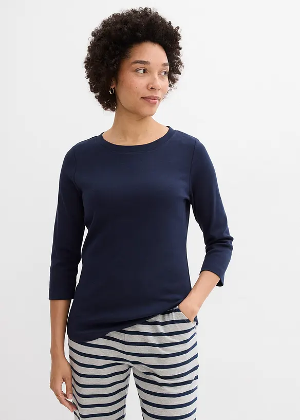 Lot de 3 T-shirts en jersey coton &eacute;pais, bonprix