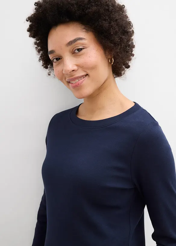 Lot de 3 T-shirts en jersey coton &eacute;pais, bonprix