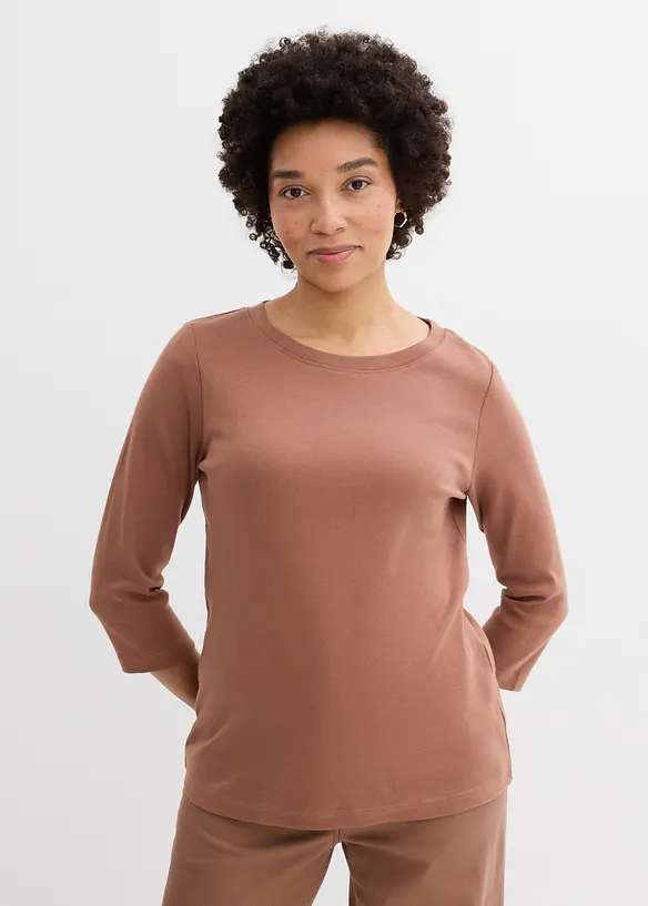 Lot de 3 T-shirts en jersey coton &eacute;pais, bonprix