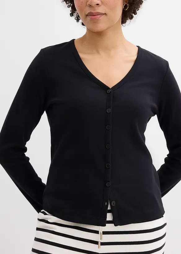 Gilet en jersey &eacute;pais 100% coton, bonprix