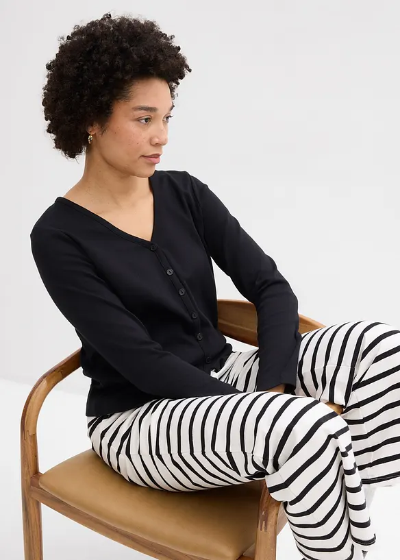 Gilet en jersey &eacute;pais 100% coton, bonprix