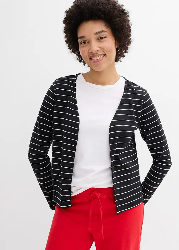 Gilet en jersey &eacute;pais 100% coton, bonprix