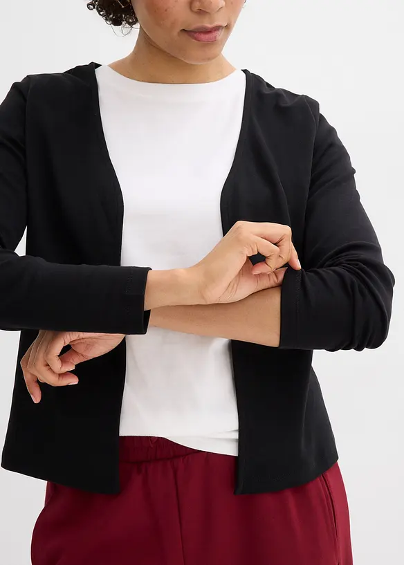 Gilet en jersey &eacute;pais 100% coton, bonprix