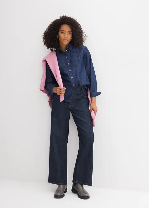 Chemisier oversize en jean, bonprix