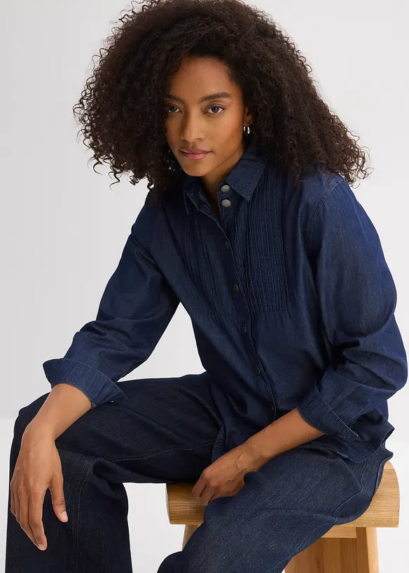 Chemisier oversize en jean, bonprix