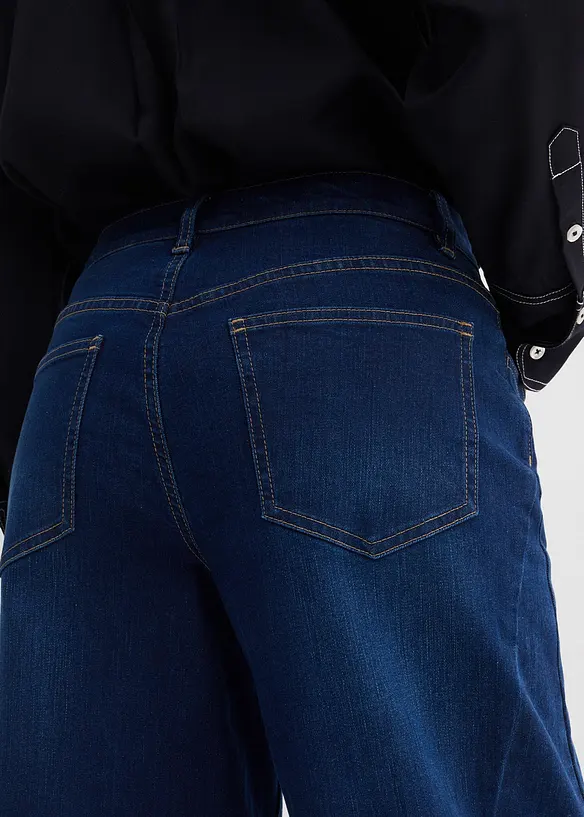 Jean barrel taille mi-haute, bonprix