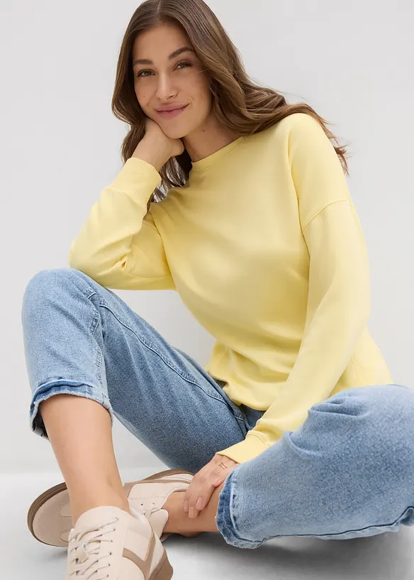 Sweat cintr&eacute; en mati&egrave;re n&eacute;opr&egrave;ne, bonprix