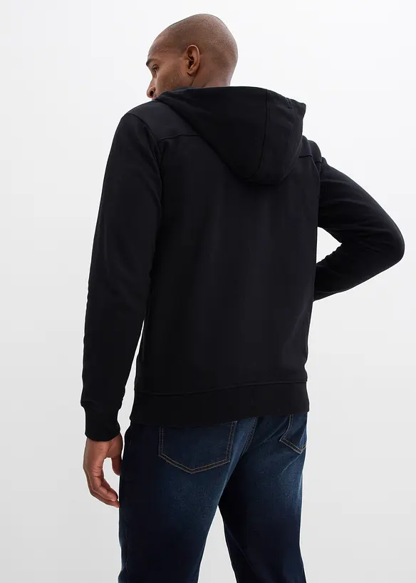 Sweat zipp&eacute; homme en coton avec empi&egrave;cement de portage, bonprix