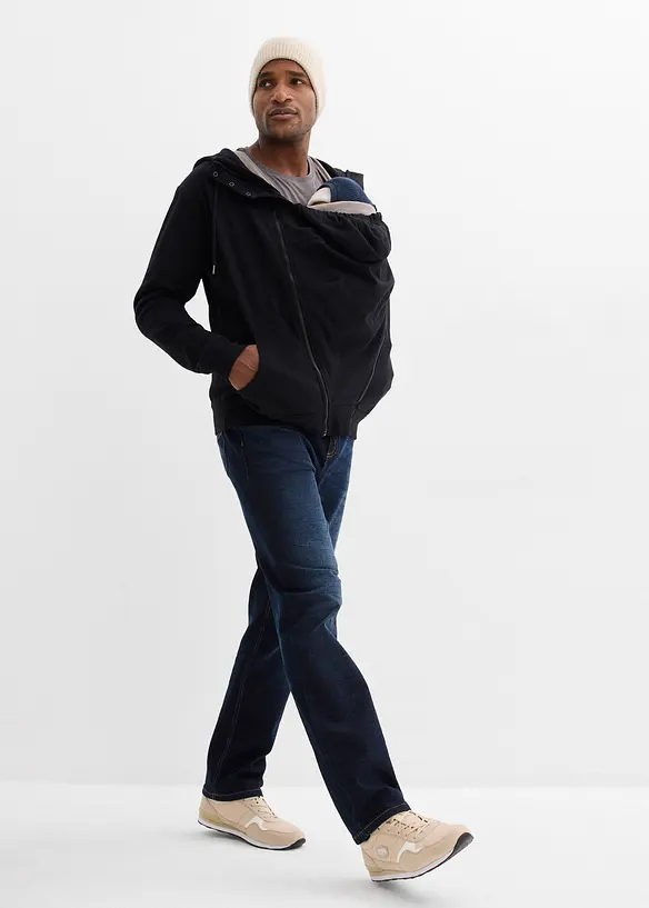 Sweat zipp&eacute; homme en coton avec empi&egrave;cement de portage, bonprix