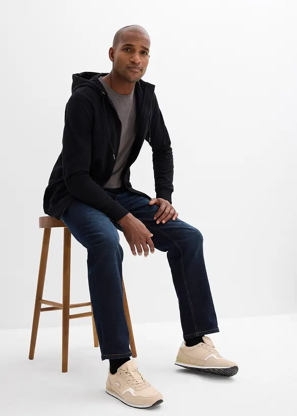 Sweat zipp&eacute; homme en coton avec empi&egrave;cement de portage, bonprix