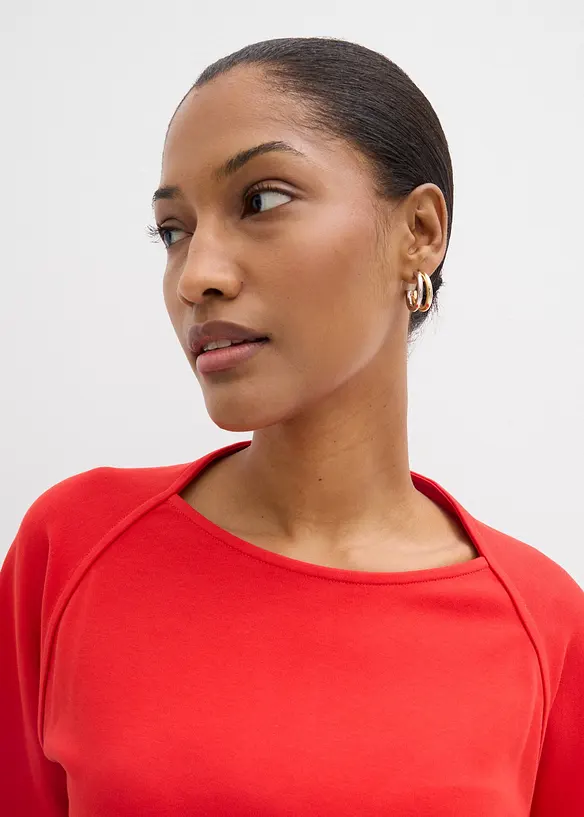 T-shirt manches longues 100% coton, bonprix