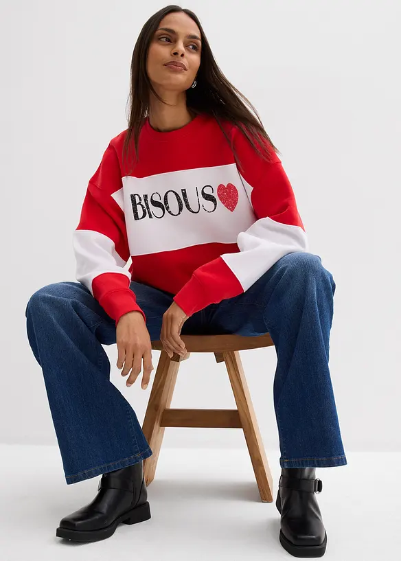 Sweat oversize et doux, bonprix