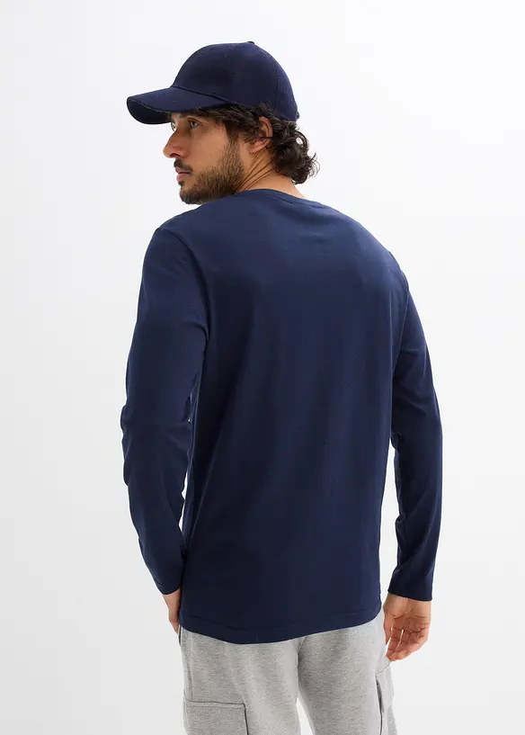 T-shirt manches longues 100% coton, bonprix