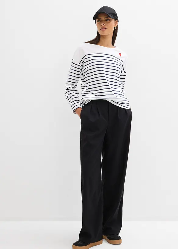 T-shirt manches longues 100% coton, bonprix