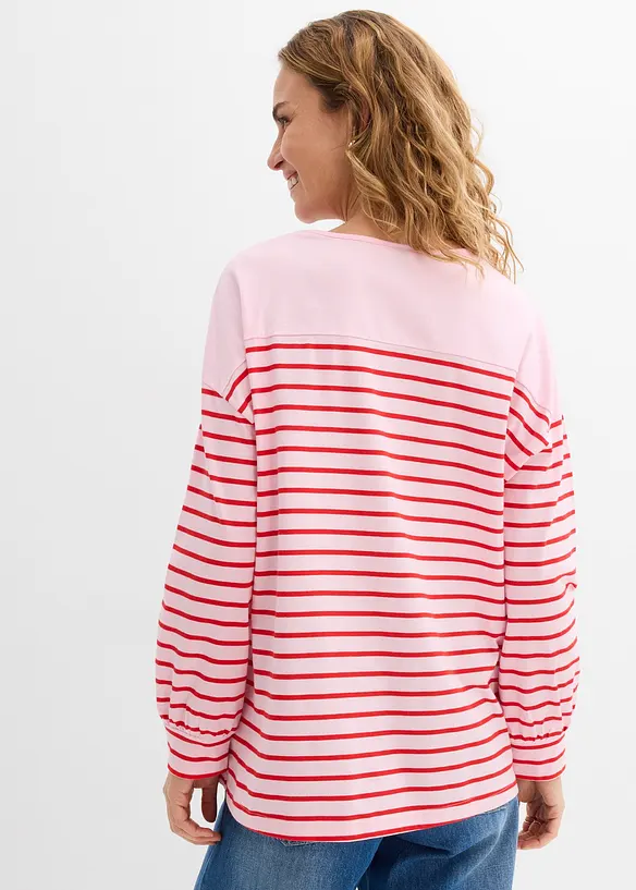 T-shirt manches longues 100% coton, bonprix