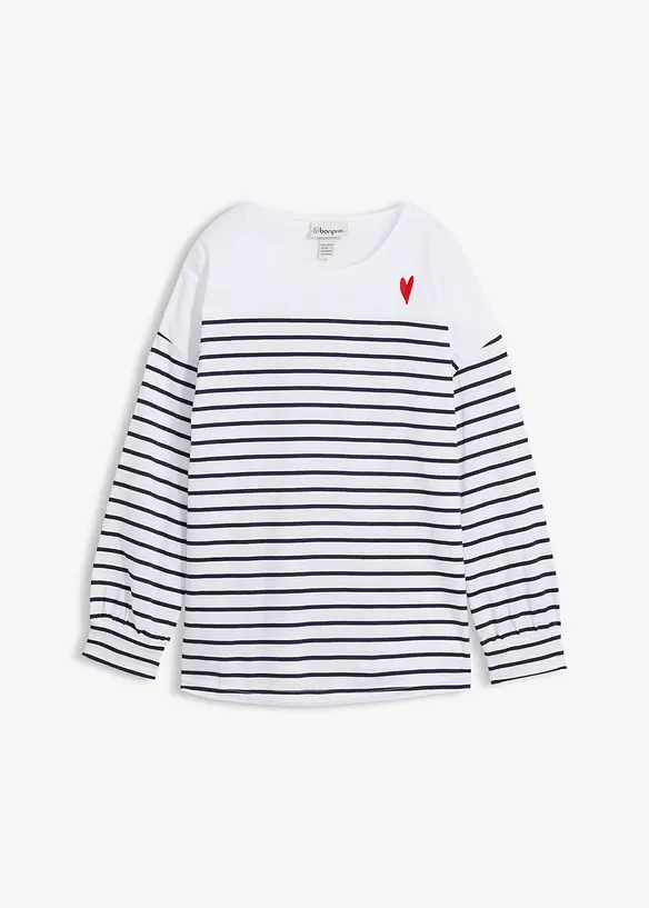 T-shirt manches longues 100% coton, bonprix