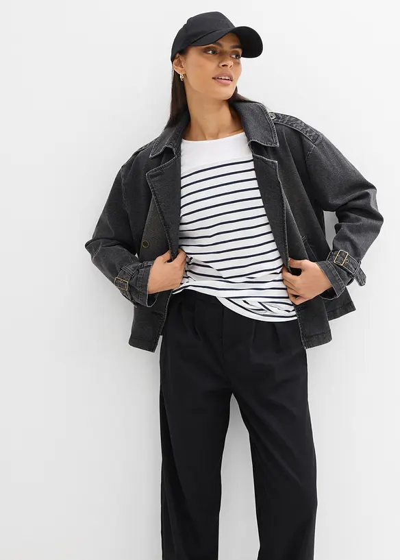 T-shirt manches longues 100% coton, bonprix