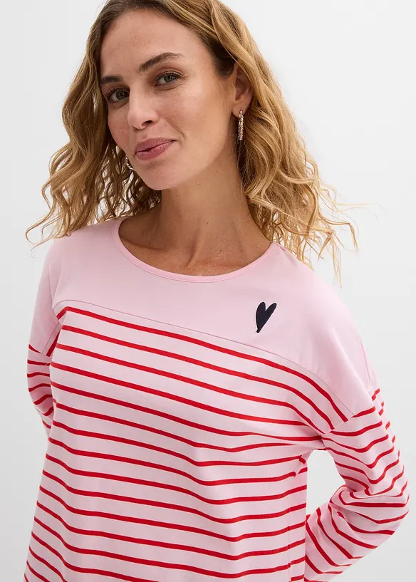 T-shirt manches longues 100% coton, bonprix