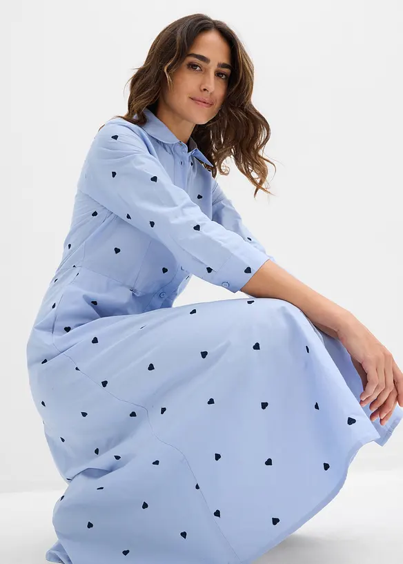 Robe-chemise 100% coton, bonprix