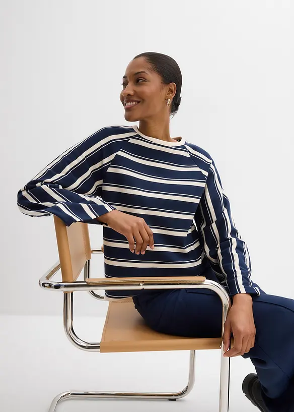 T-shirt manches longues en jersey lourd, bonprix