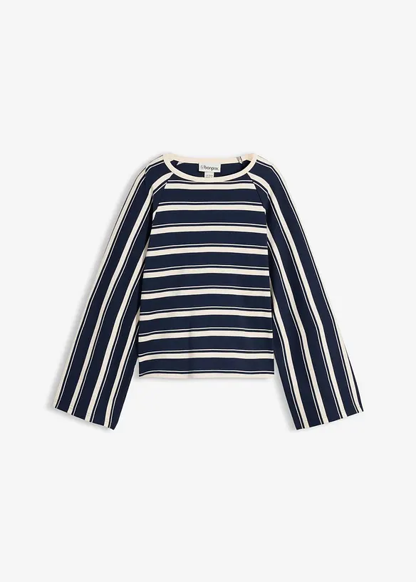 T-shirt manches longues en jersey lourd, bonprix