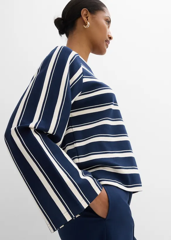 T-shirt manches longues en jersey lourd, bonprix